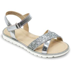 LseLom Girls Sandals Cute Open Toe Sandals Glitter Party Wedding Princess Summer Flats
