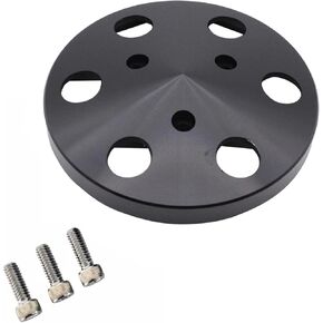 1 pc Black Billet Aluminum Air Conditioning AC Clutch Cover with bolts Fits for Sanden 508 Compressor