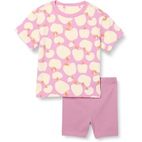 Amazon Essentials Girls and Toddlers' T-Shirt and Bike Short Set