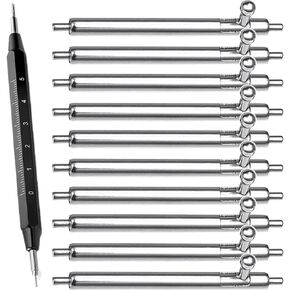 14mm 16mm 18mm 20mm 22mm Quick Release Spring Bars φ1.8mm Diameter 10pcs Stainless Steel Watch Band Pins with Watch Band Remove Tool for Watch Band Strap