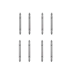 2.0mm Special Diameter 20mm Double Flange Spring Bar Pins,Thick Strong 2.0mm Watch Spring bar pins (2pcs Silver, 20mm)