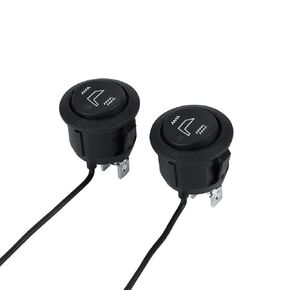 2pcs Professional Seat Switch, Universal Car Seat Heater Switch 3 Pin Round Heated Rocker Hi Low Off Control