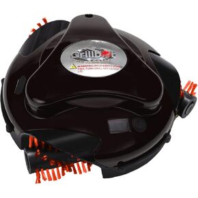 Grillbot Automatic Grill Cleaning Robot مع فرش النايلون ، منظف شواء BBQ ، فرشاة الشواء ، مكشطة الشواء ، ملحقات الشواء (Red Grillbot + Carry Case)