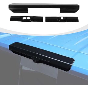 Smoked 3rd Third Brake Light Cover Trim Compatible with Chevy Silverado 2022-2024, Smoked Black