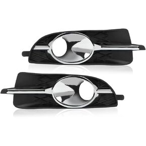 G-Plus Fog Light Cover Driver and Side Passenger Tide متوافق مع Chevy Trax 2017-2022 غطاء مصباح الضباب الأمامي 42537708 GM1039226 42537707 GM1038226