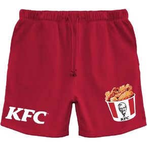 Kentucky Fried Chicken KFC Men's Drawstring Shorts Colonel Sanders Chicken Bucket Original Recipe Officially Licensed