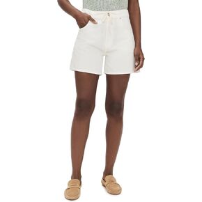 Madewell Women's Drawstring Jean Short in Tile White