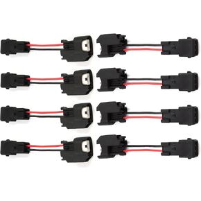 HiSport Injector PnP Plugs LS1 LS6 LT1 EV1 Engine wire Harness to LS2 LS3 LS7 EV6 Injector Adapters 8Pcs