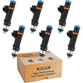 0280158119 Performance 3.3L & 3.8L Fuel Injectors,Compatible with/Jeep 3.8 Wrangler 2007-2011,Compatible with/Chrysler 3.3/3.8 Town & Country 2008 2009 2010 |4 Holes| |Set of 6|