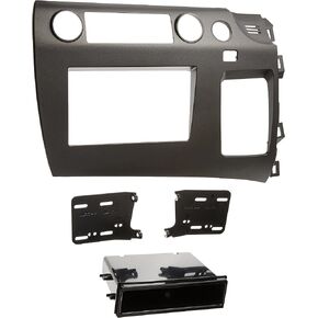 Metra Electronics 99-7871 Single DIN/Double DIN Installation Kit for 2006-2009 Honda Civic Vehicles Charcoal Grey