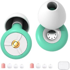 Ear Plugs for Sleeping Noise Cancelling, 24-30dB Ear Plugs for Noise Reduction, Hearing Protection, Silicone Soft Reusable EarPlugs for Sleep, Concert, Focus with Case & 4 Pair Eartips
