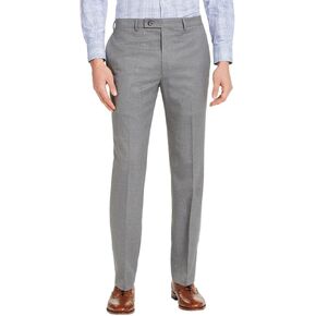 Lauren Ralph Lauren Men's Classic-Fit Ultraflex Stretch Flat-Front Dress Pants (Grey, 40Wx32L)