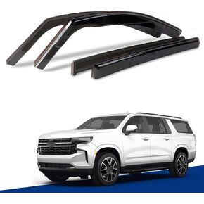 in-Channel Window Visors Compatible with 2021-2025 Chevy Suburban,2021-2025 GMc Yukon XL,2021-2025 Cadillac Escalade ESV,Rain Guards Sun Shields Window Deflector,4pcs