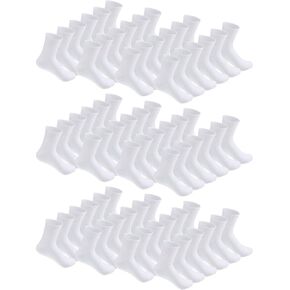 Tarpop 150 Pairs Mens Socks in Bulk Pack Unisex Socks Adult for Homeless Sports Ankle Moisture Wicking for Men Women
