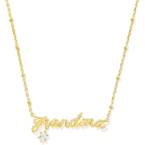 Kendra Scott, Womens, Grandma Crystal Short Pendant Necklace, Gold, One Size