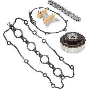 Timing Chain Tensioner Gear Kit w/Valve Gasket Replacement for 2006-2009 VW Jetta Golf GTI EOS Passat Audi A4 TT 2.0L Turbo 06F109088C, 06F109088G, 06F109088J, 06F109217A Koomaha