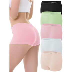 Women’s Seamless Boyshorts Underwear: Stretchy Comfy Fit Premium Nylon Spandex Super Soft Boxers for All-Day Wear