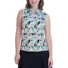 Stella Parker Women's Quarter Zip Tennis-Golf Polo Top-UPF+, Quick Dry, Moisture Wicking