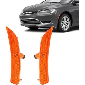 أضواء علامة جانبية للزوج الأمامي لـ Chrysler 200 C 2015-2018 استبدال OE رقم 68206449AA ، 68206450AA ، CH2551131 ، CH2550131
