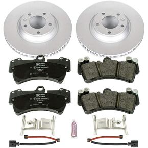 Power Stop ESK4558 Euro-Stop Brake Kit and 2 Front Sensor Wires