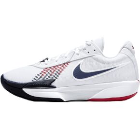 Nike G.T. Cut Academy Basketball Shoes (HM9424-100, White/Sport Red/Obsidian) Size 12