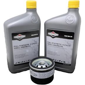 طقم صيانة GL متوافقة مع Briggs & Stratton Comple Cynthetic Small Engine زيت ، 5W-30 ، 32 أوقية ، مع مرشح الزيت يحل محل 492932S