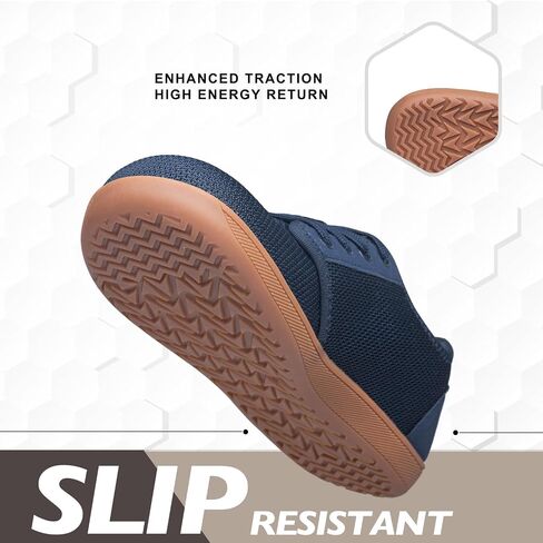 Raoendis Mens Walking Shoes Wide Toe Box Barefoot Shoes Minimalist Zero Drop Shoes Breathable Fashion Sneakers in Saudi Arabia