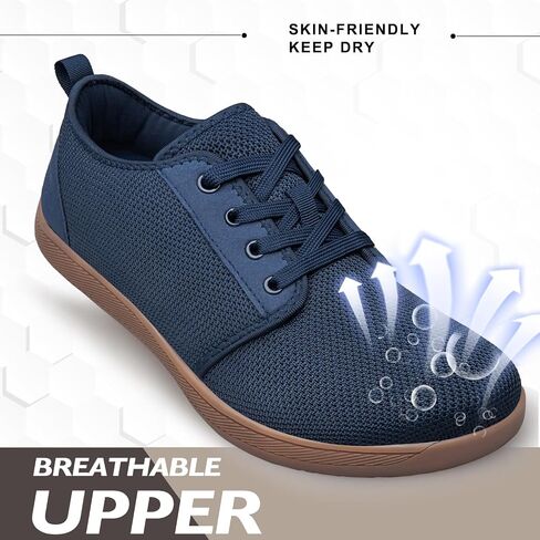 Raoendis Mens Walking Shoes Wide Toe Box Barefoot Shoes Minimalist Zero Drop Shoes Breathable Fashion Sneakers in Saudi Arabia