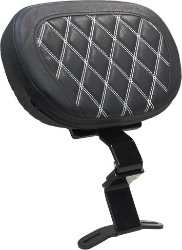 YHMOTO Motorcycle Driver Rider Backrest Pad For Harley Davidson Touring CVO Street Glide Road King Road Glide Electra Glide Ultra Limited models 1997-2022 (Black-White Stitching) in Saudi Arabia