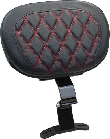 YHMOTO Motorcycle Driver Rider Backrest Pad For Harley Davidson Touring CVO Street Glide Road King Road Glide Electra Glide Ultra Limited models 1997-2022 (Black-White Stitching) in Saudi Arabia