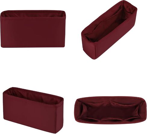 19 Jumbo Bag Organizer, Silky Insert Bag Compatible with Chanel 19 Bags, Lightweight Inner Bag for Women Luxury Bags (Rouge Grenat, Jumbo30) in Kuwait