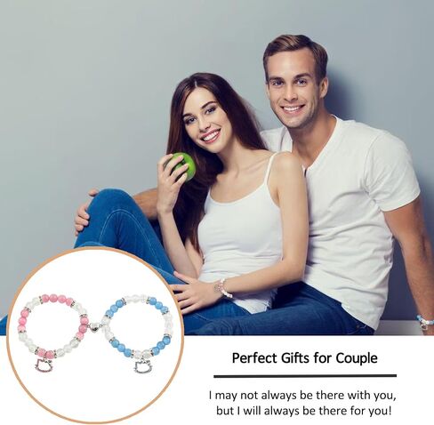 Couple Matching Bracelet Superhero Gifts for Best Friend Couples Husband Wife Boyfriend Girlfriend Birthday Gifts Valentine's Day Gifts Beads Superhero Bracelets Spider Stuff Cartoon Jewelry for Superhero Fans Cat Lovers in Saudi Arabia