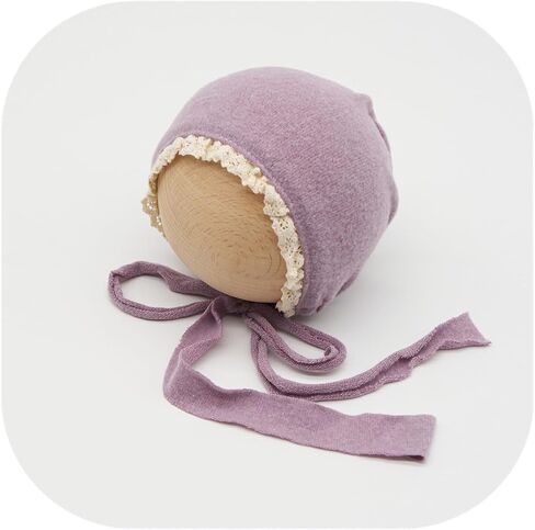 Newborn Photography Wrap Prop Newborn Photoshoot Outfits Ruffle Bonnet Baby Girl Boy Photo Lace Edge Hat Set in Saudi Arabia