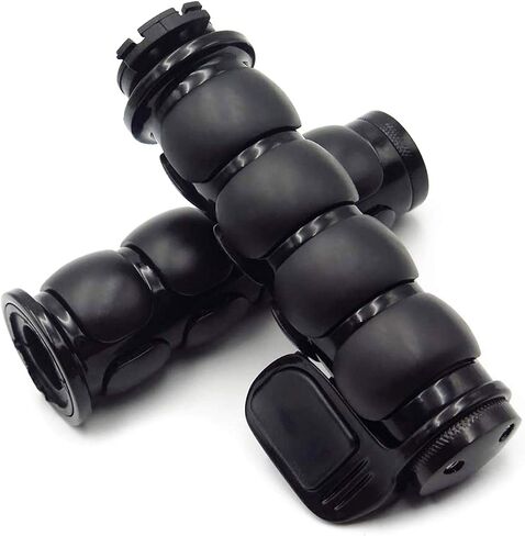 Motorcycle Hand Grips 1" (25mm) Non-slip Hand Grip with Throttle Assist for Harley Yamaha Kawasiki Suzuki Cruisers Motorbikes Choppers,black in Kuwait