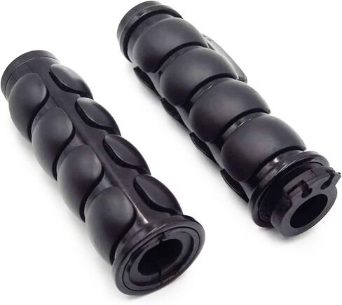 Motorcycle Hand Grips 1" (25mm) Non-slip Hand Grip with Throttle Assist for Harley Yamaha Kawasiki Suzuki Cruisers Motorbikes Choppers,black in Kuwait
