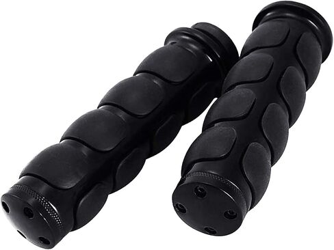 Motorcycle Hand Grips 1" (25mm) Non-slip Hand Grip with Throttle Assist for Harley Yamaha Kawasiki Suzuki Cruisers Motorbikes Choppers,black in Kuwait