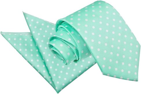 DQT Classic Polka Dot Tie و Pocket Square مجموعة للرجال in Kuwait