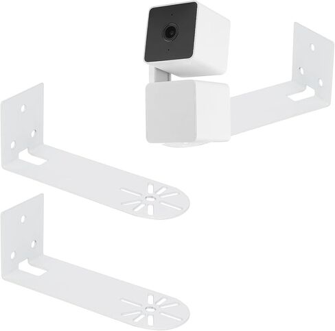 2 Pack Metal Wall Mount Compatible with Eufy Security Indoor Cam E220 & P24 Eufycam 2c/2, Camera Mounting Bracket Get The Best View Support Ceiling Corner Installation in Saudi Arabia