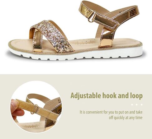 Lselom Girls Sandals لطيف فتحة اصبع القدم الصنادل بريق بريق حفل زفاف الأميرة شقق الصيف in Kuwait