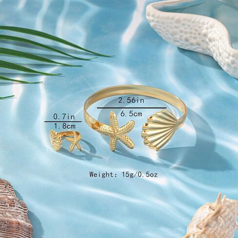اختيار جميع أساور شل للنساء بوهو الطبقات الأساور المخللة Seashell أساور Starfish أساور شاطئ الصيف ملحقات المجوهرات المجوهرات in Saudi Arabia