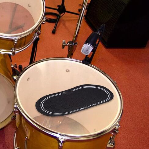 Vaguelly 2pcs Drum Kit حامي الشاشة دواسة مزدوجة التصحيح باس طبل رئيس ملصق باس طبل وسادة طبل منصات باس طبل التصحيح الغيتار باس الملحقات المنزلية طبل رئيس الطفل Pte الأسطوانة in Saudi Arabia