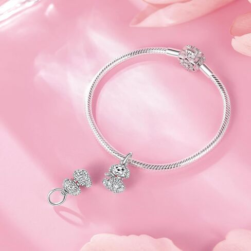 925 Sterling Silver Charm Fits Bracelets and Necklaces Charms for Women Fashion Jewelry for Women, Lover, Mother and Friend in Kuwait