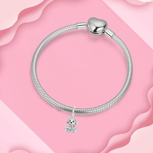 925 Sterling Silver Charm Fits Bracelets and Necklaces Charms for Women Fashion Jewelry for Women, Lover, Mother and Friend in Kuwait