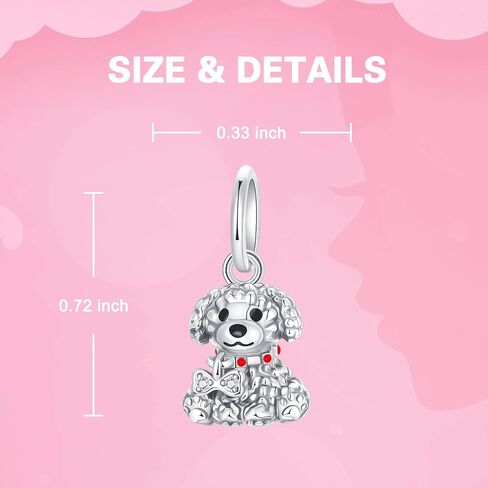 925 Sterling Silver Charm Fits Bracelets and Necklaces Charms for Women Fashion Jewelry for Women, Lover, Mother and Friend in Kuwait