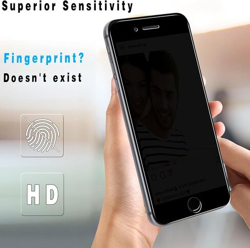 Slanku (3 Pack) Screen Protector for iPhone 8 Plus, 7 Plus, 6S Plus, 6 Plus Tempered Glass, Easy to Install, Bubbles Free, Anti-Scratch, Case Friendly in Saudi Arabia