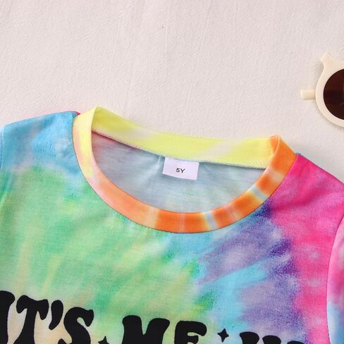 Its Me Hi Im The Birthday Girl Shirt Kids Letter Print Birthday Party T-Shirt Outfit for Girls Gift Top 5-10 Years in Kuwait