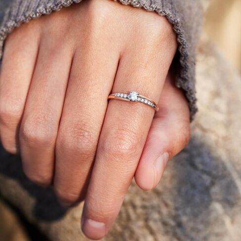storyjewellery وعد الوعد لها ، Dainty 925 Sterling Silver حلقتين لهجة للنساء ، هدايا فريدة من نوعها للنساء in Saudi Arabia