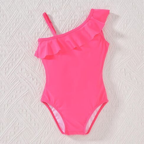 Hintina Toddler Girl One Piece Swimsuit مع التستر على تنورة السباحة بدلة السباحة 2-7y in Saudi Arabia