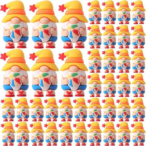 50 Pcs Mini Summer Gnomes Figures Beach Miniature Figurines Decors Tiny Summer Party Statues Gifts Small Gnomes to Hide Party Favors Supplies Office Home Decoration in Kuwait