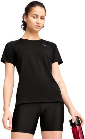 PUMA Womens Run Favorites Velocity Crew Neck Short Sleeve Athletic Running Casual Tops - Green in Saudi Arabia